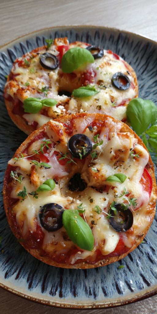 Air Fryer Pizza-Bagels