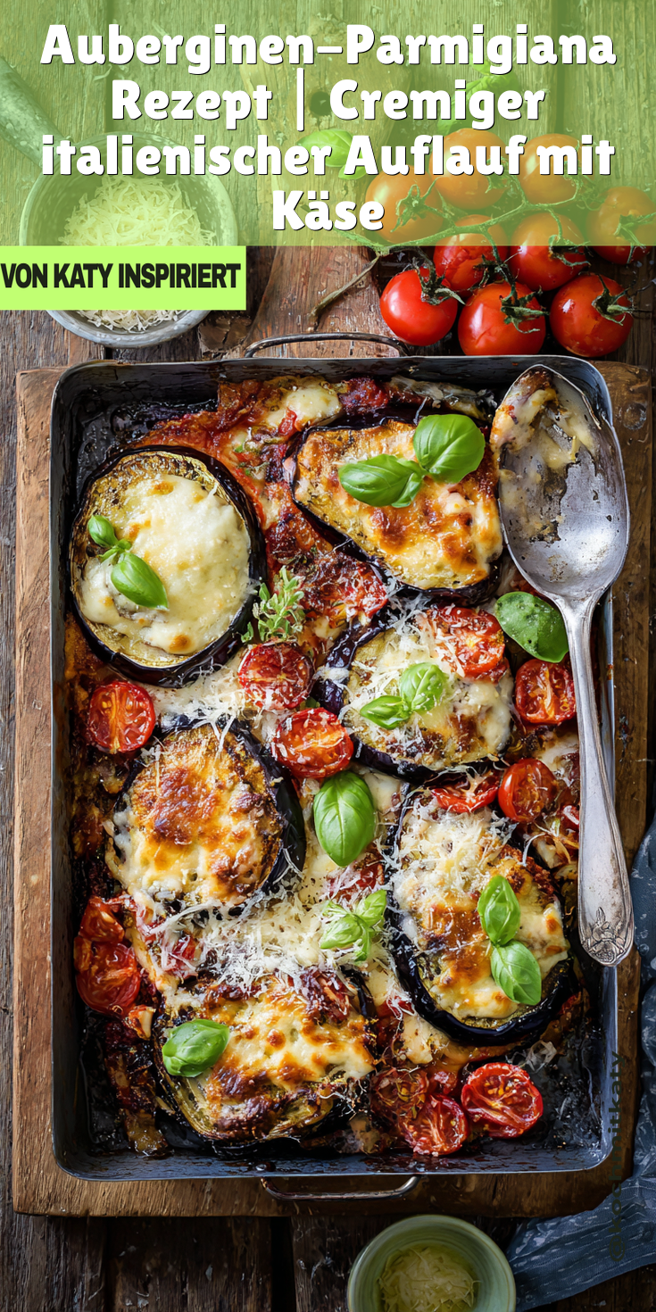 Auberginen-Parmigiana: Cremiger Auflauf mit Käse & Tomatensauce