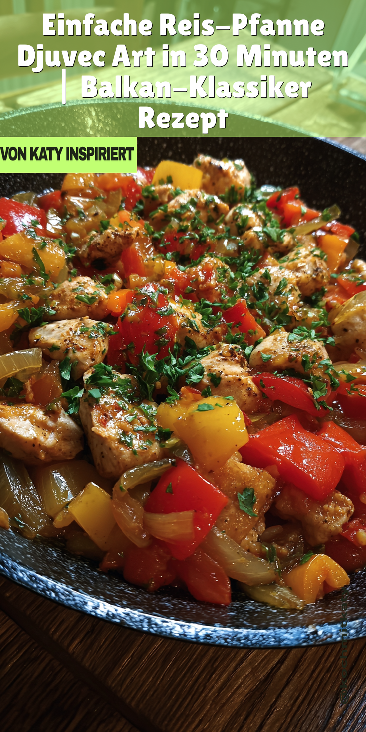 Balkan-Klassiker: Einfache Reis-Pfanne Djuvec Art in 30 Minuten