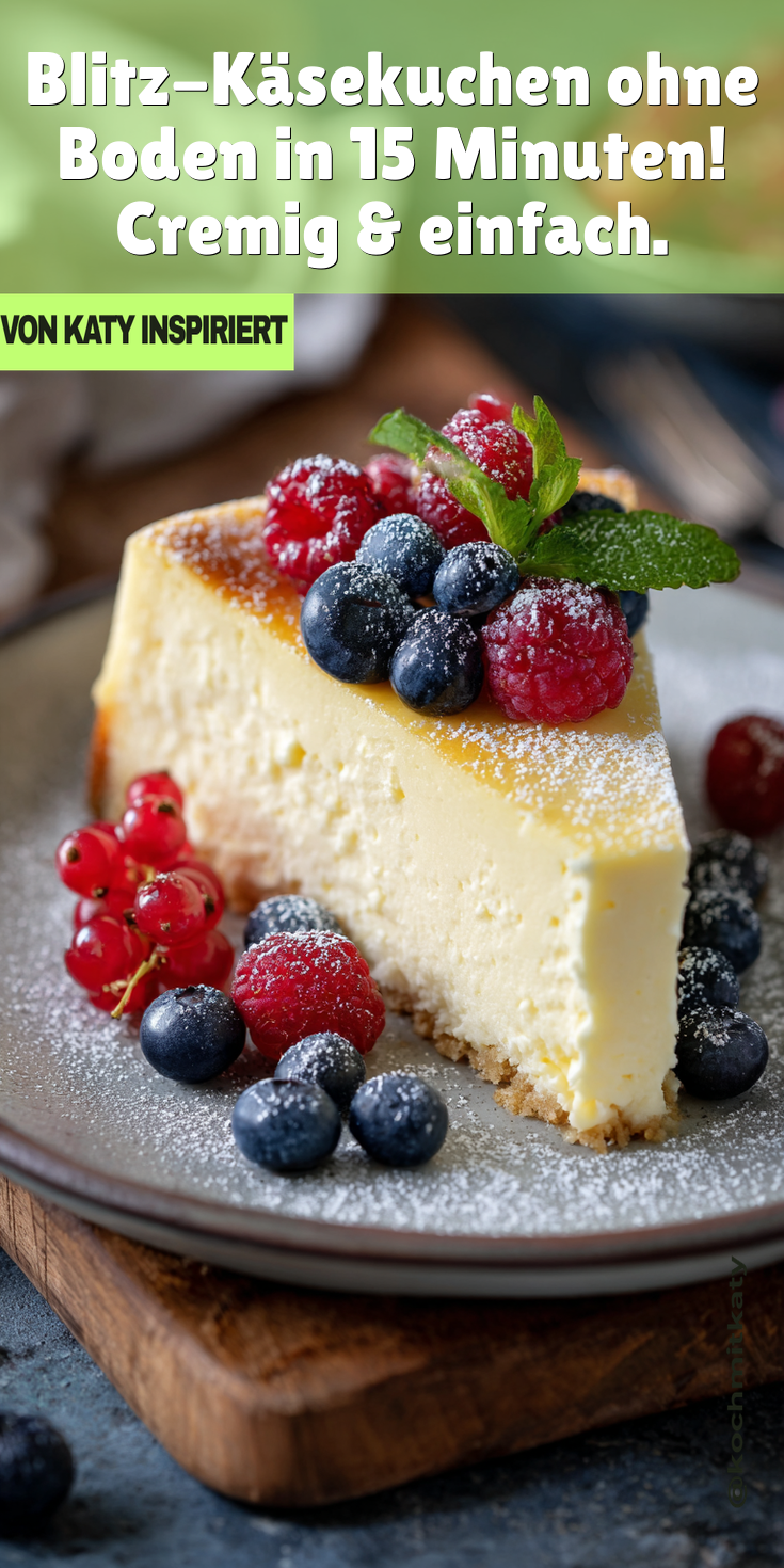 Blitz-Käsekuchen ohne Boden: Cremig & einfach in 15 Minuten!