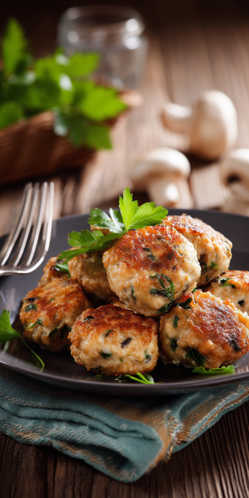 Frikadellen mit Rahm-Champignons: Cremiges & herzhaftes Familienessen