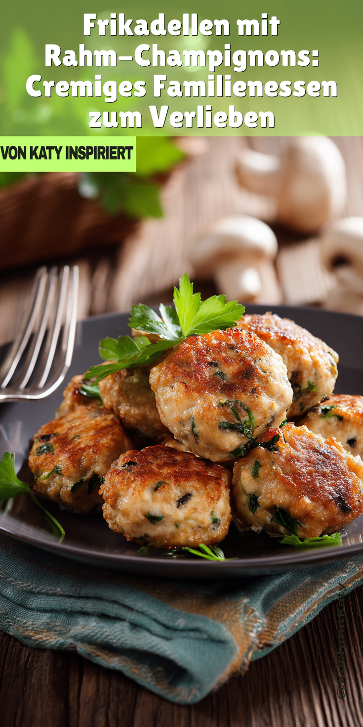 Frikadellen mit Rahm-Champignons: Cremiges & herzhaftes Familienessen
