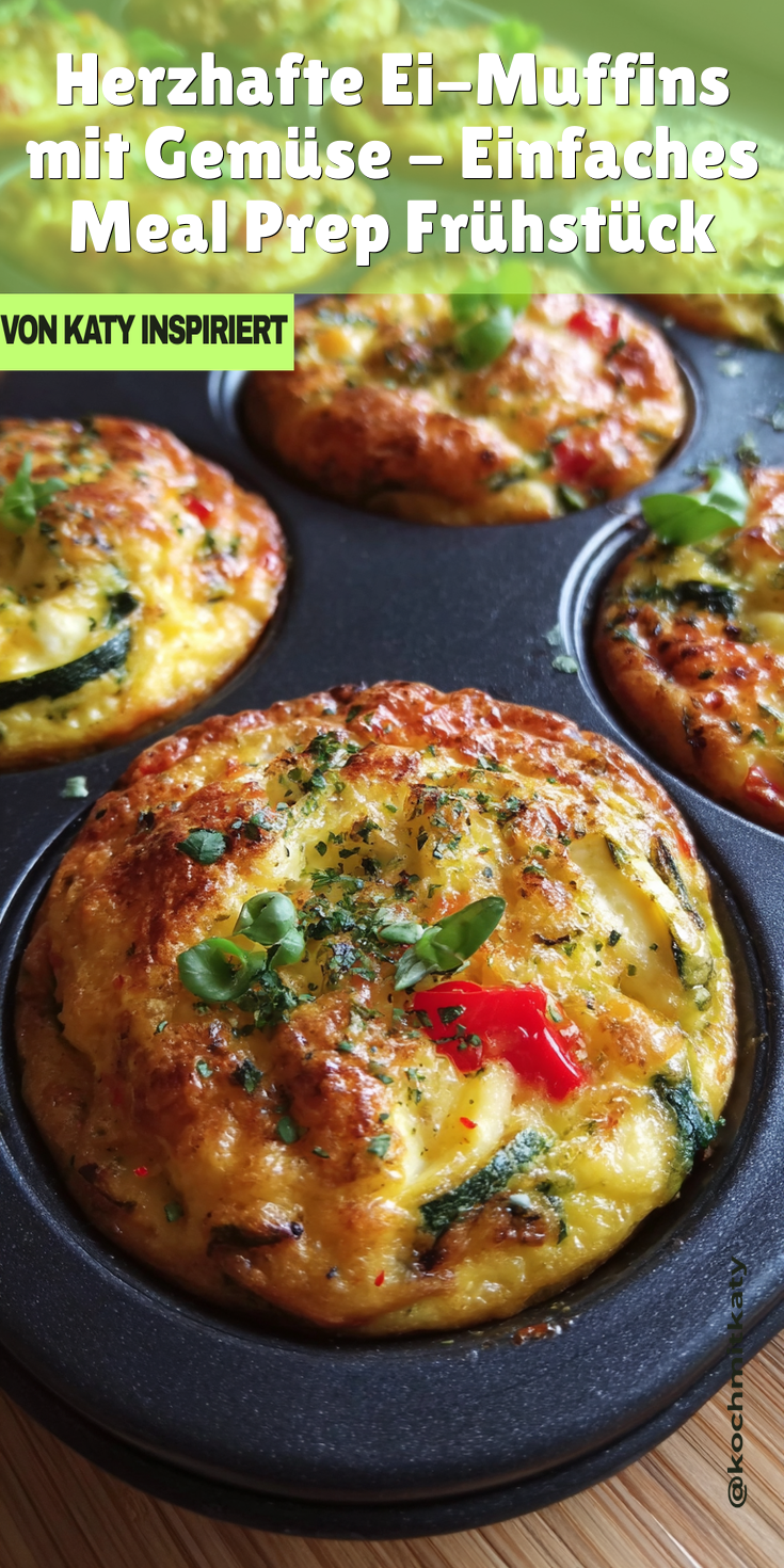 Herzhafte Ei-Muffins mit Gemüse - Perfekt für Meal Prep!
