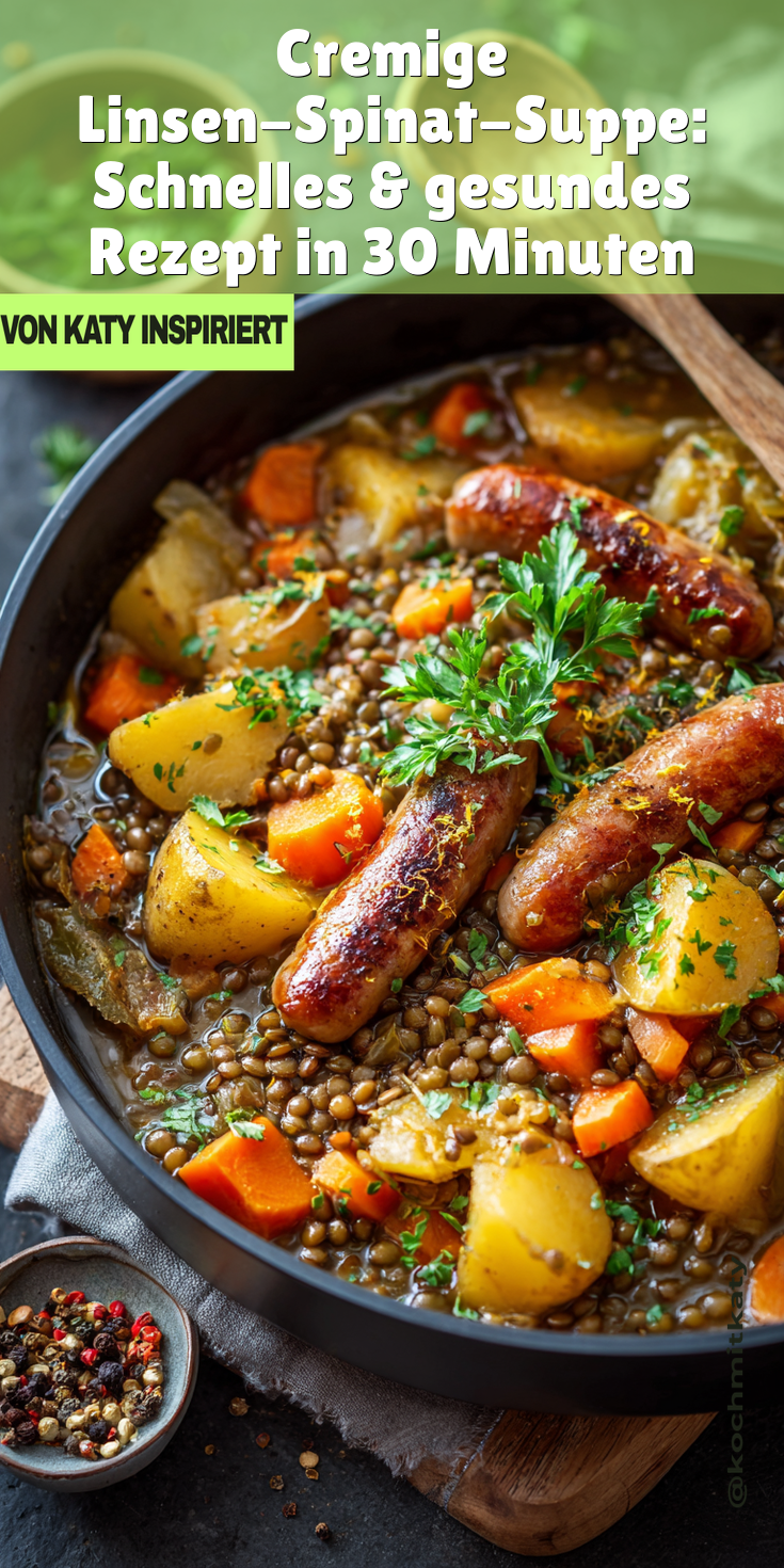 Indische Linsen-Spinat-Suppe: Cremig, würzig & gesund in 30 Min!