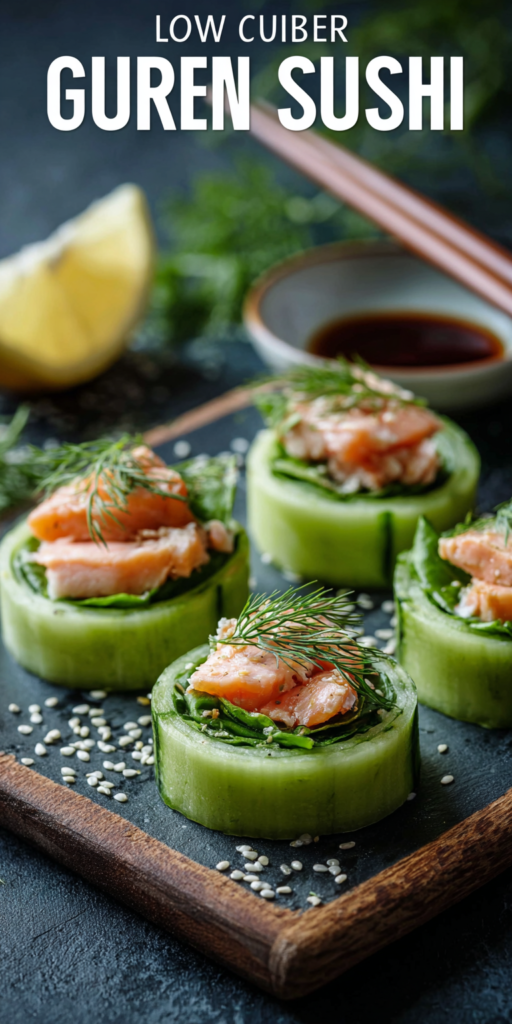Low Carb Gurken-Sushi: Leicht, Frisch & Perfekt für deine Ernährung!