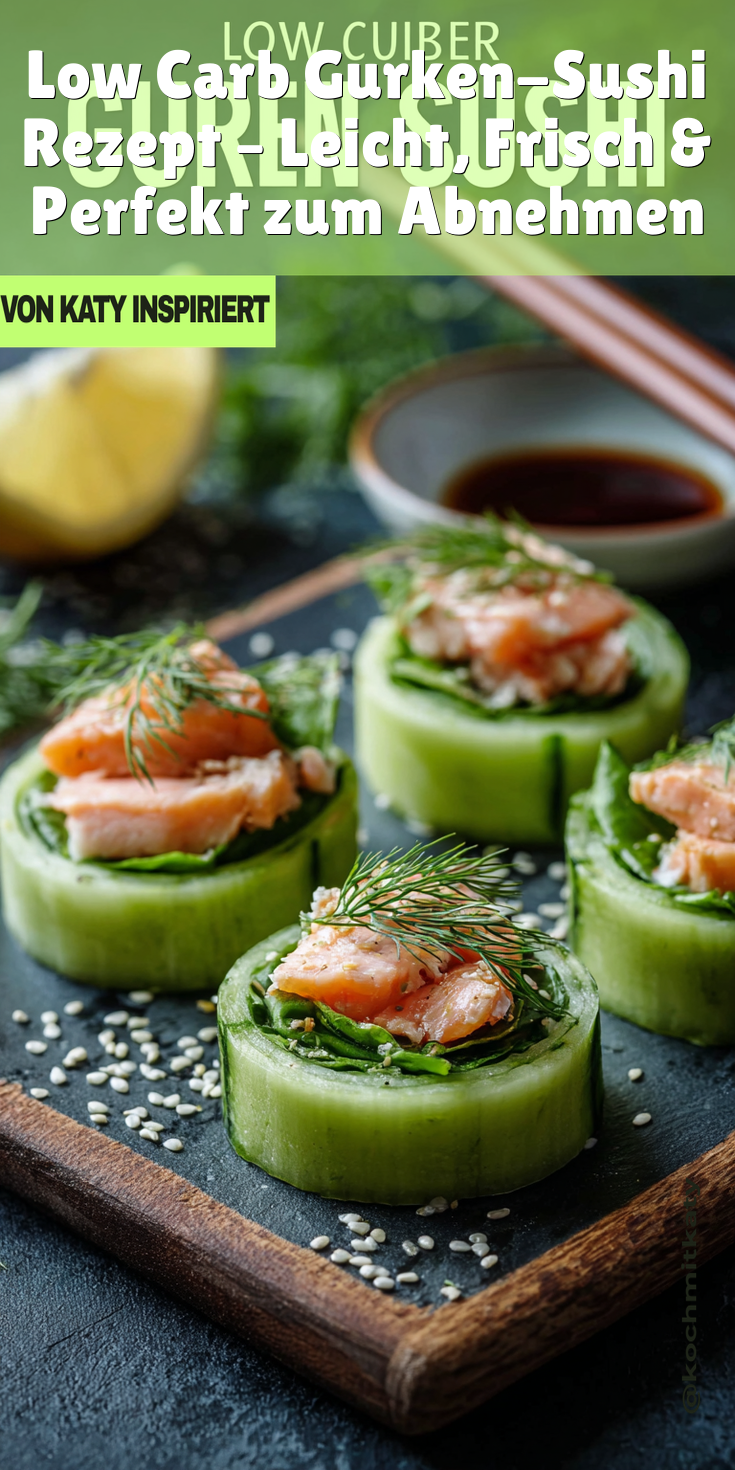 Low Carb Gurken-Sushi: Leicht, Frisch & Perfekt für deine Ernährung!