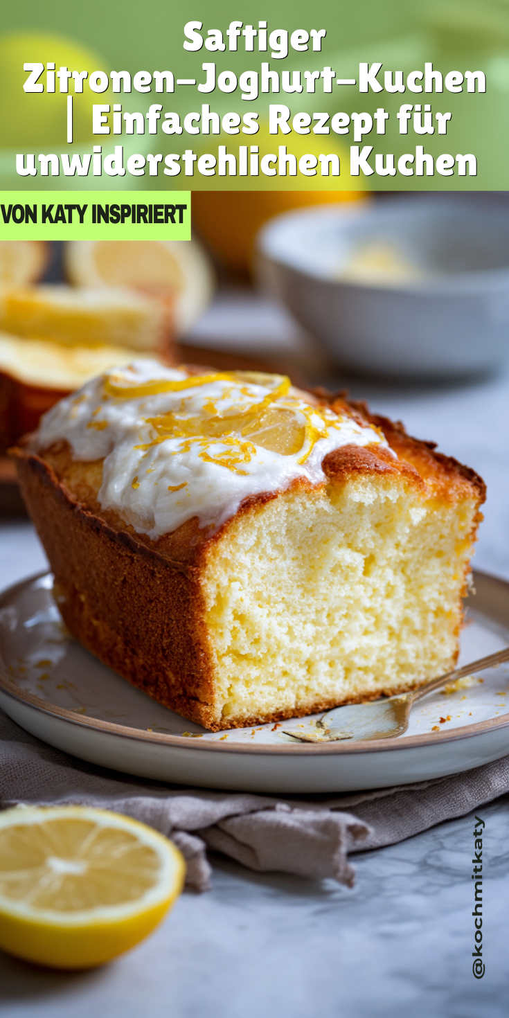 Saftiger Zitronen-Joghurt-Kuchen: Einfach unwiderstehlich! 🍋