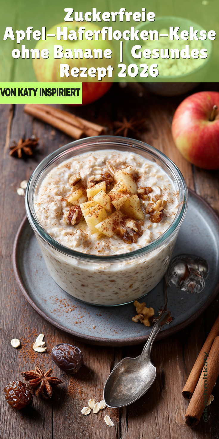 Apfel-Haferflocken-Kekse ohne Banane | Zuckerfrei Backen 2026