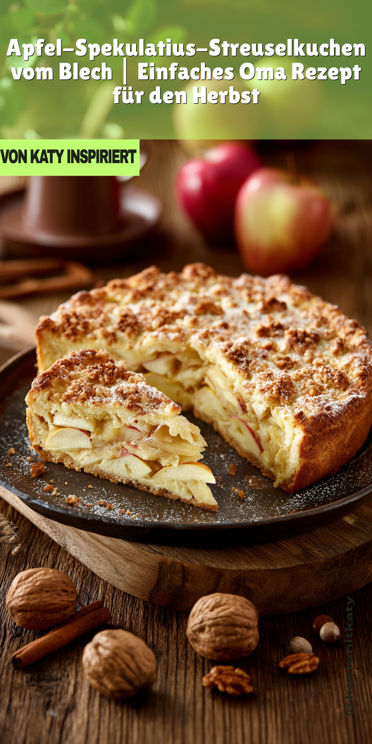 Apfel-Spekulatius-Streuselkuchen vom Blech | Omas Rezept 2026
