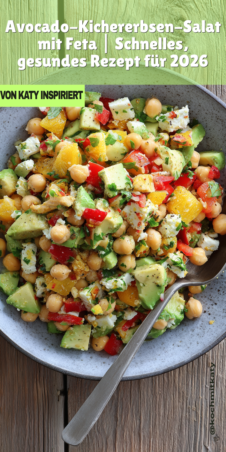 Avocado-Kichererbsen-Salat mit Feta | Schnelle Salate 2026