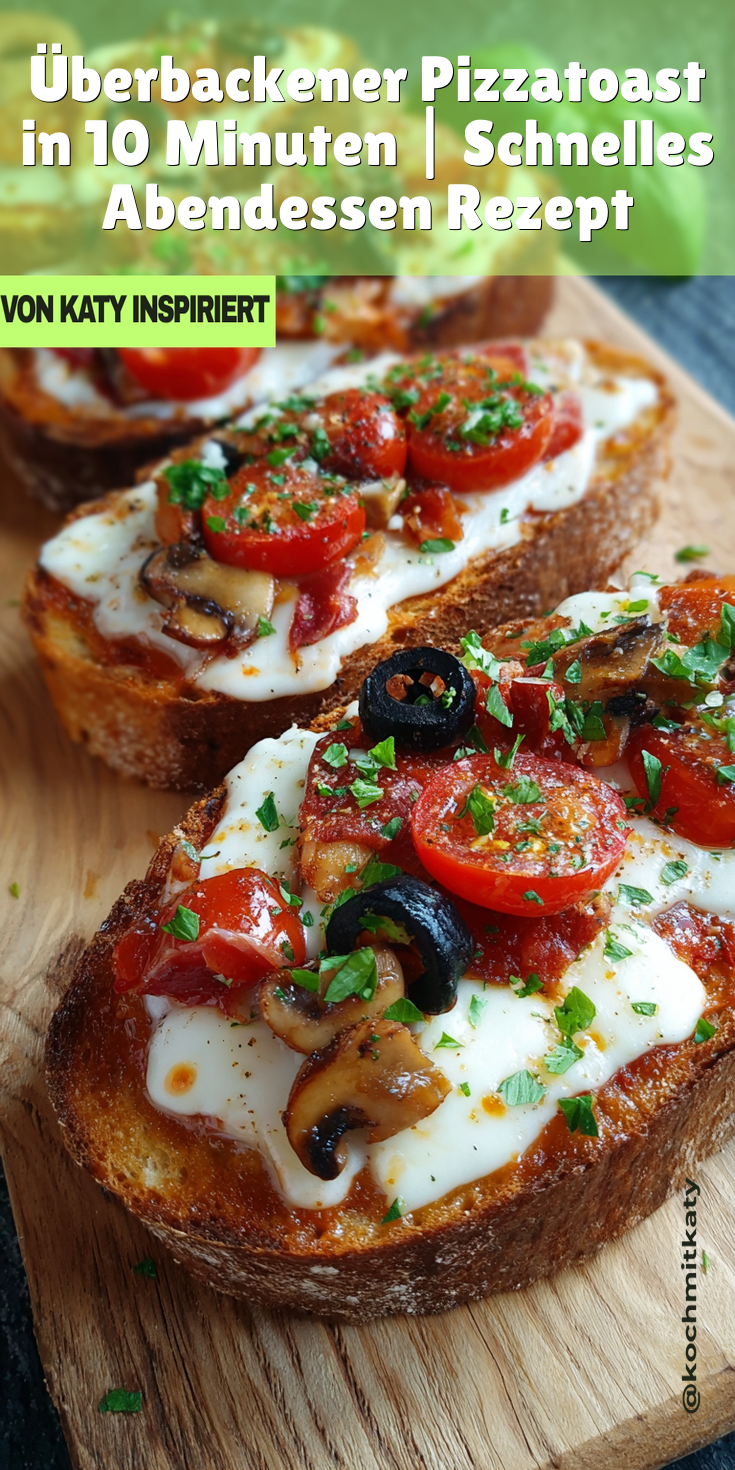 Überbackener Pizzatoast in 10 Minuten | Schnelles Abendessen 2026