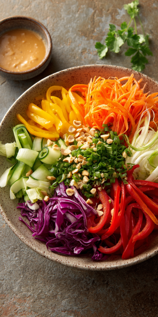 Bunter Erdnuss-Knusper-Salat: Asiatisch & Frisch | Gesunde Salate 2026