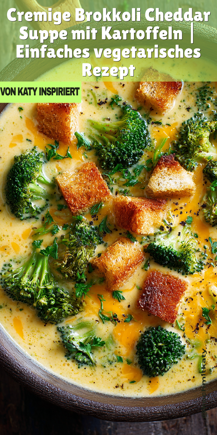Cremige Brokkoli-Suppe mit Cheddar & Kartoffeln | Vegetarisch 2026