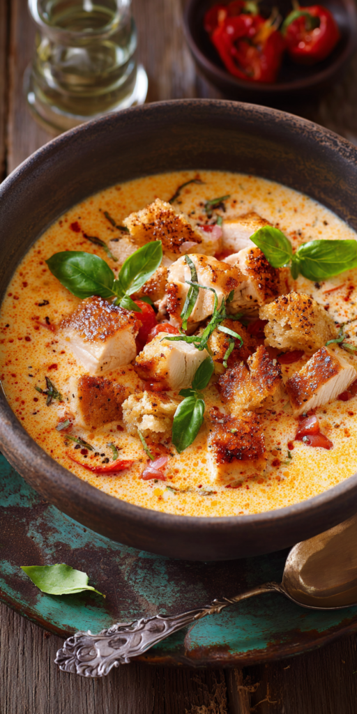 Cremige Hähnchen-Parmesan-Suppe (Slow Cooker geeignet) | Winter 2026