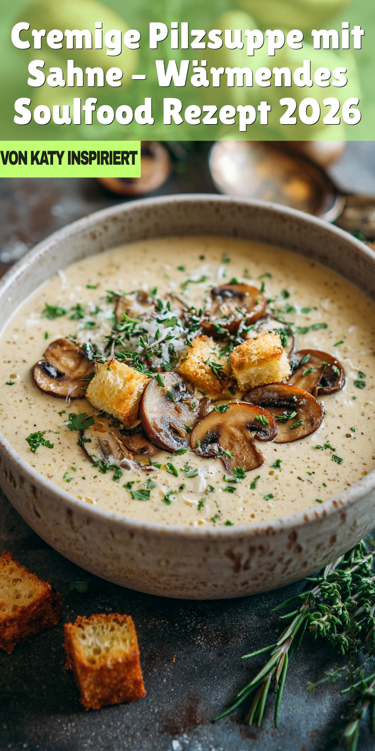 Cremige Pilzsuppe mit Sahne: Wärmend & Aromatisch | Soulfood 2026