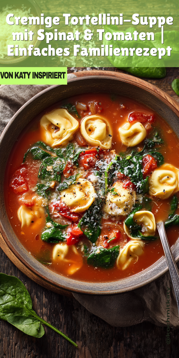 Cremige Tortellini-Suppe mit Spinat & Tomaten | Familien Hit 2026
