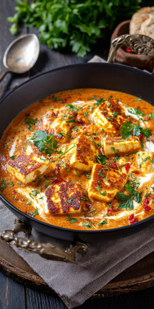 Cremiges Halloumi Makhani (Vegetarisches Butter Chicken) | High Protein Curry 2026