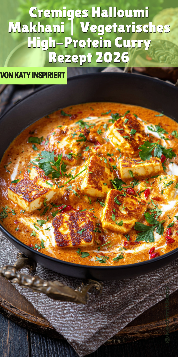 Cremiges Halloumi Makhani (Vegetarisches Butter Chicken) | High Protein Curry 2026