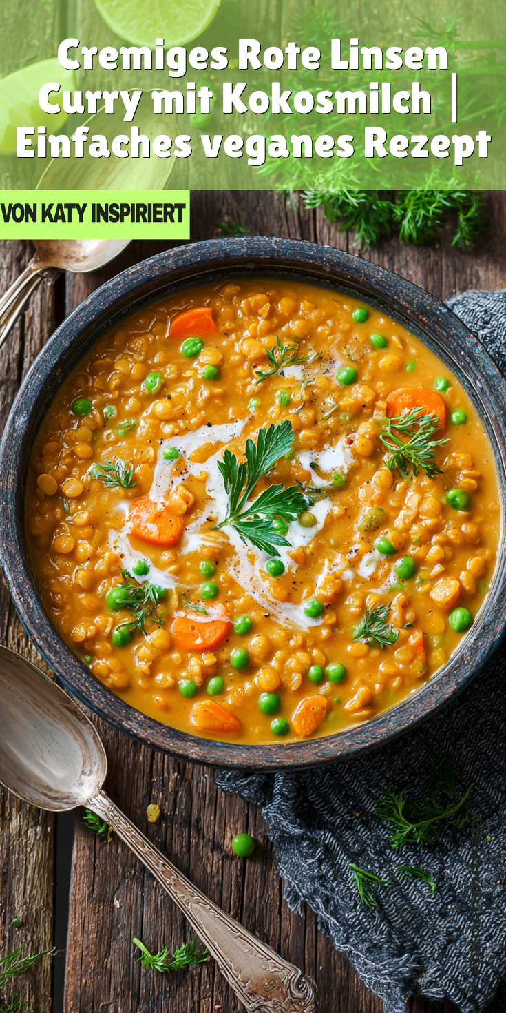 Cremiges Rote Linsen Curry mit Kokosmilch | Vegane Wohlfühlgerichte 2026
