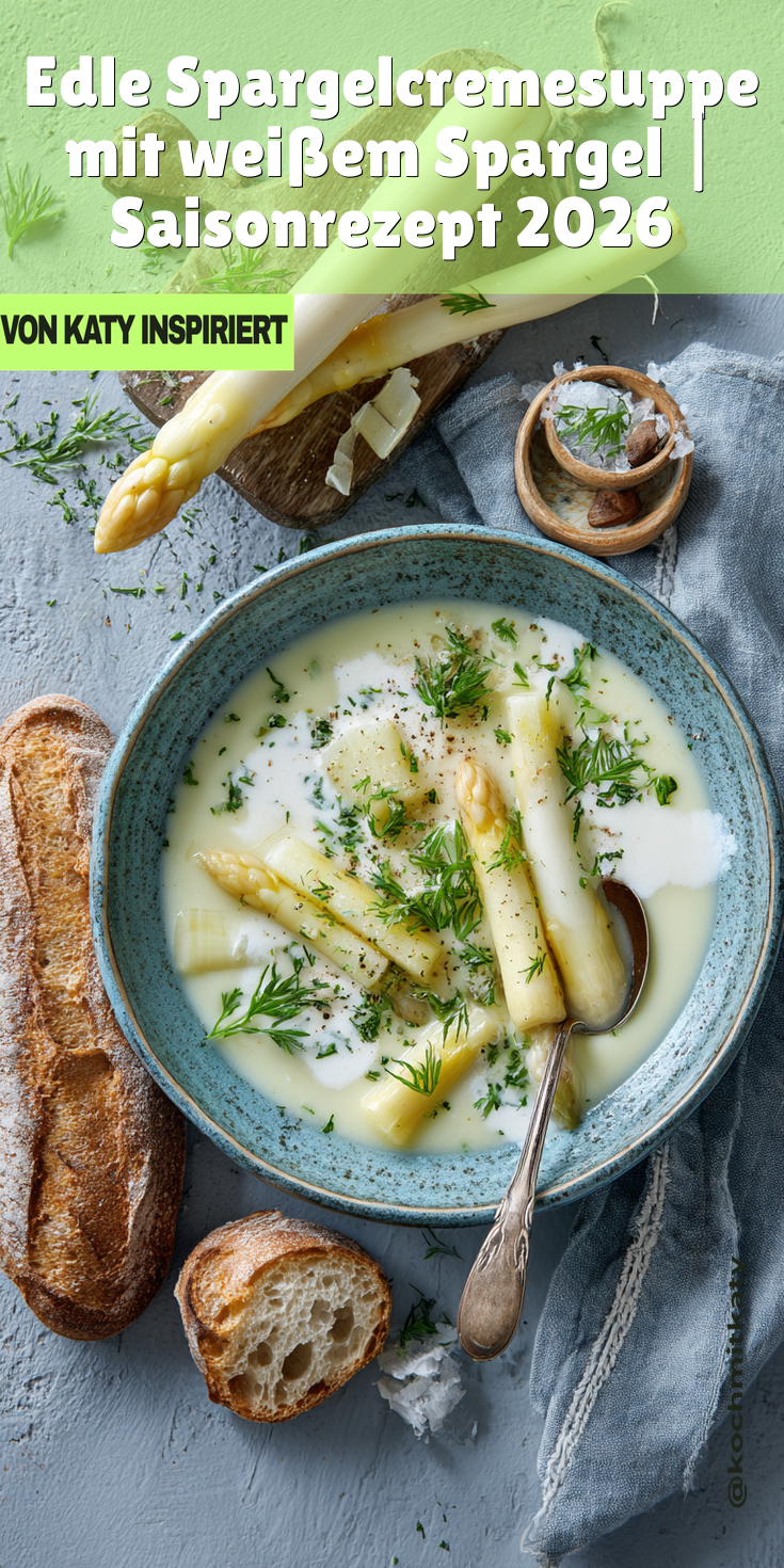 Edle Spargelcremesuppe (Weißer Spargel) | Saison 2026