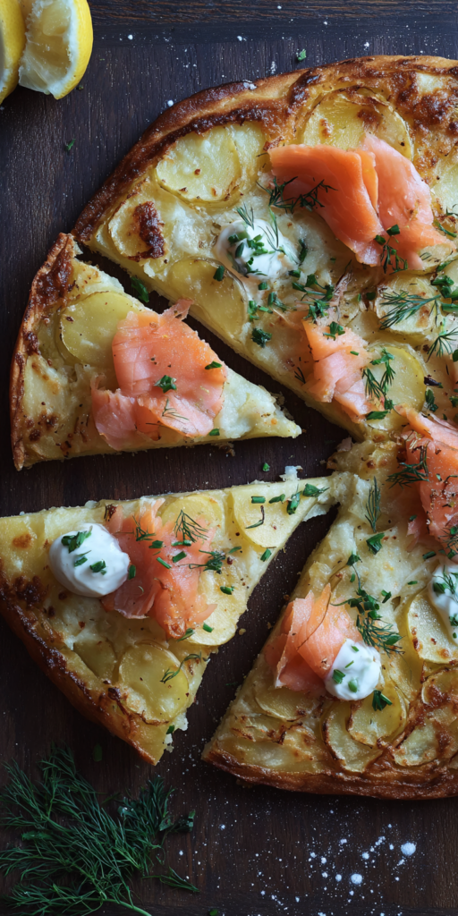 Einfache Kartoffelpizza mit Räucherlachs | Glutenfrei & Lecker 2026