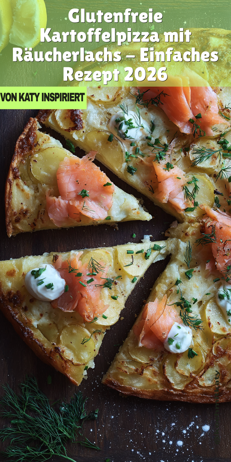 Einfache Kartoffelpizza mit Räucherlachs | Glutenfrei & Lecker 2026