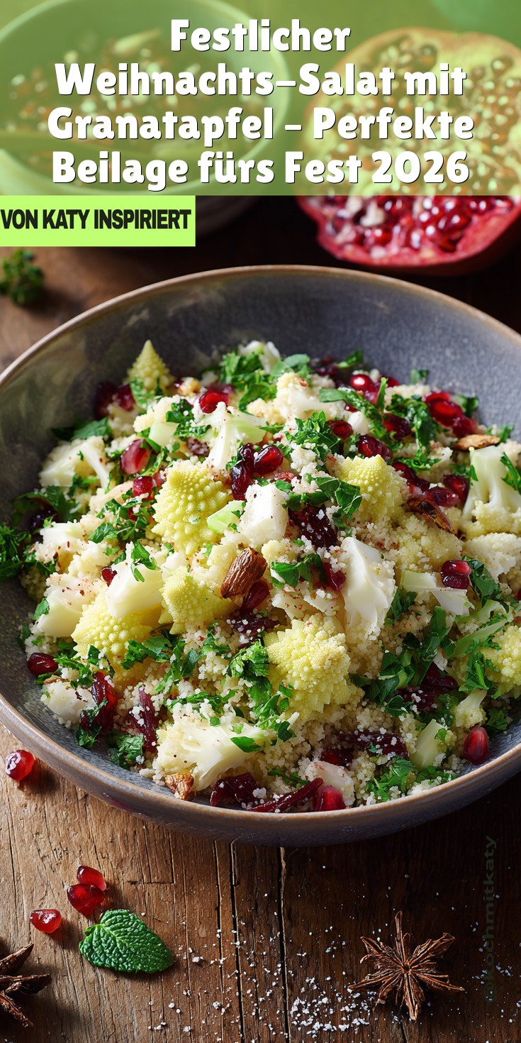 Festlicher Weihnachts-Salat mit Granatapfel | Beilagen zum Fest 2026