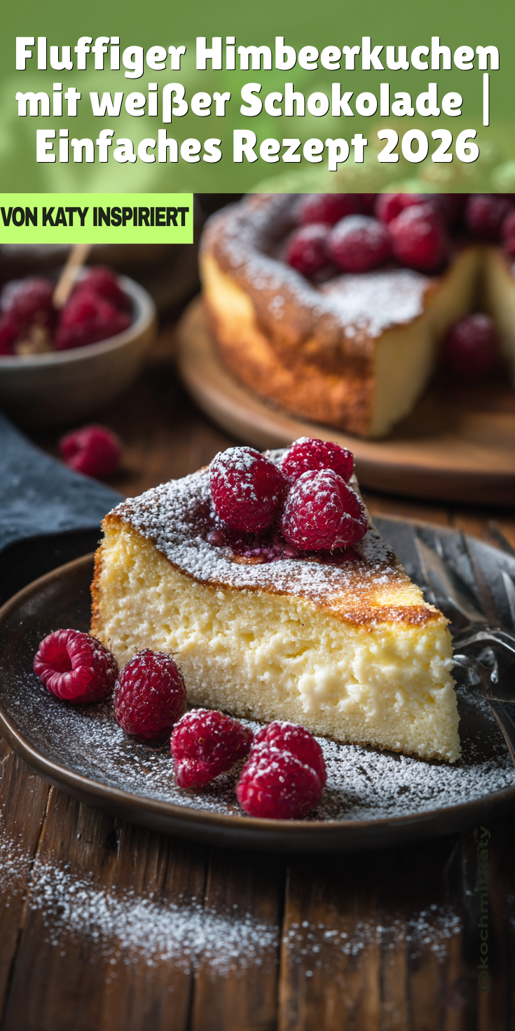 Fluffiger Himbeerkuchen mit weißer Schokolade | Backen 2026