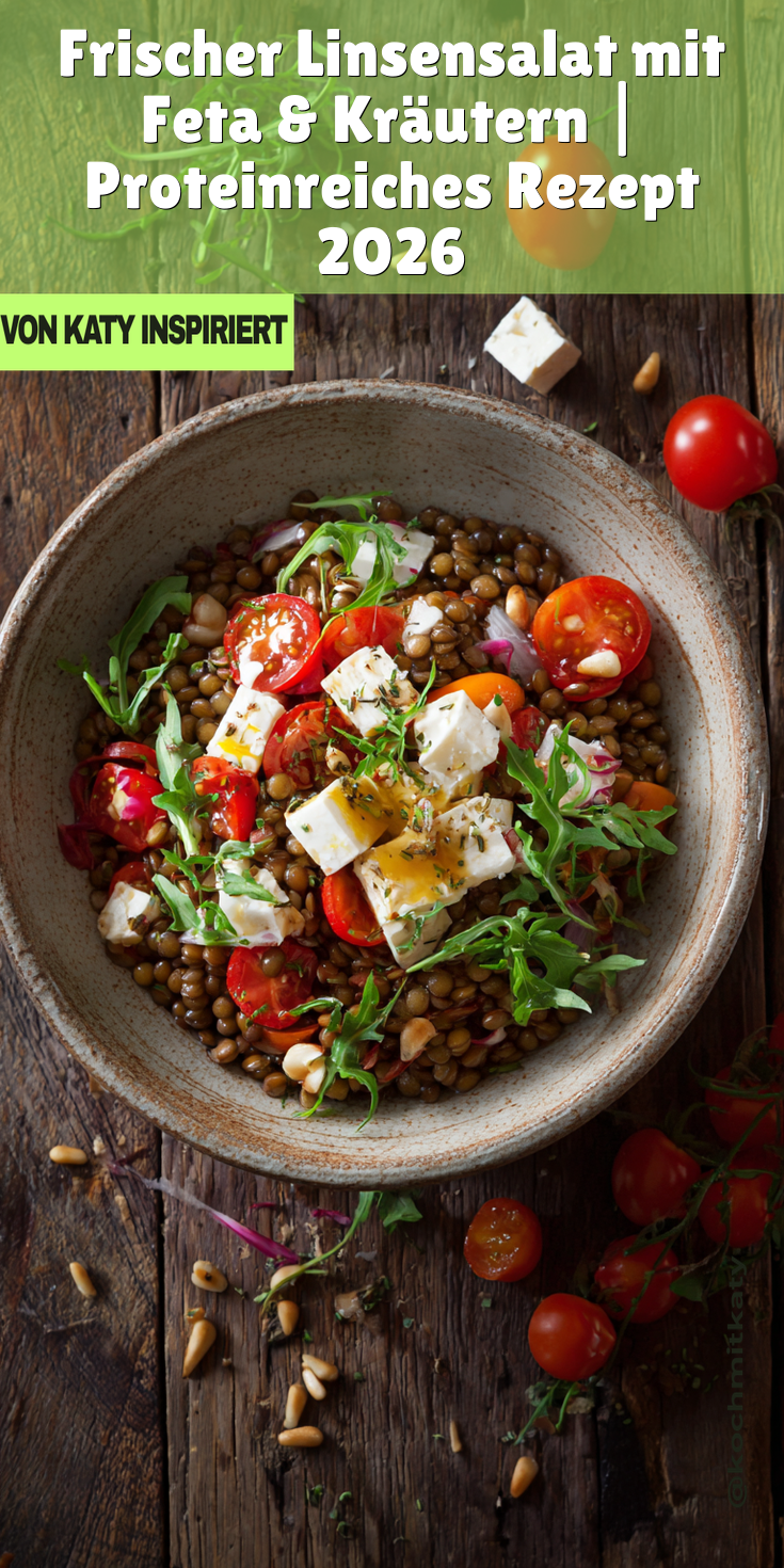 Frischer Linsensalat mit Feta & Kräutern | Proteinreich 2026