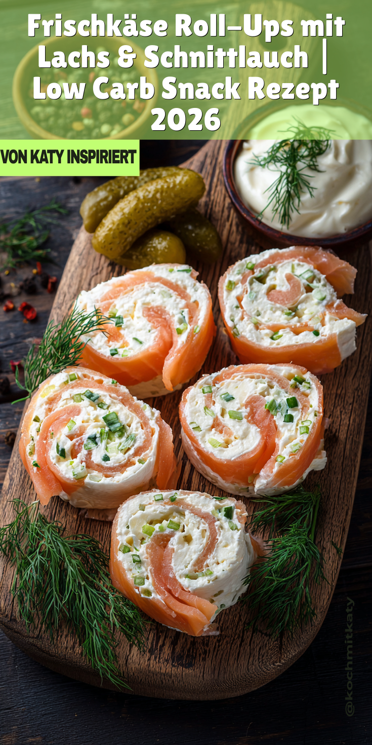 Frischkäse Roll-Ups mit Lachs & Schnittlauch | Low Carb Snack 2026