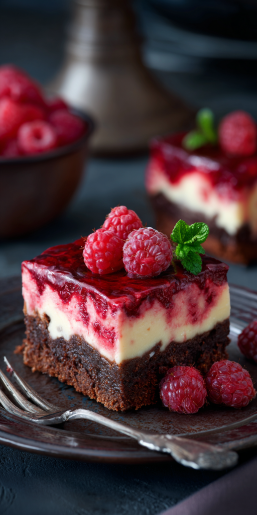 Fruchtiger Himbeer-Brownie-Cheesecake | Festliche Torten 2026