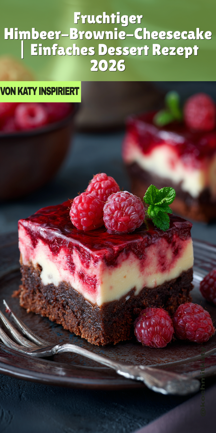 Fruchtiger Himbeer-Brownie-Cheesecake | Festliche Torten 2026