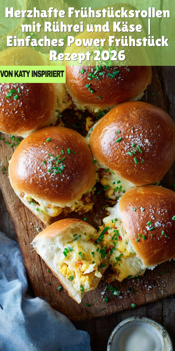 Herzhafte Frühstücksrollen mit Rührei & Käse | Power Frühstück 2026