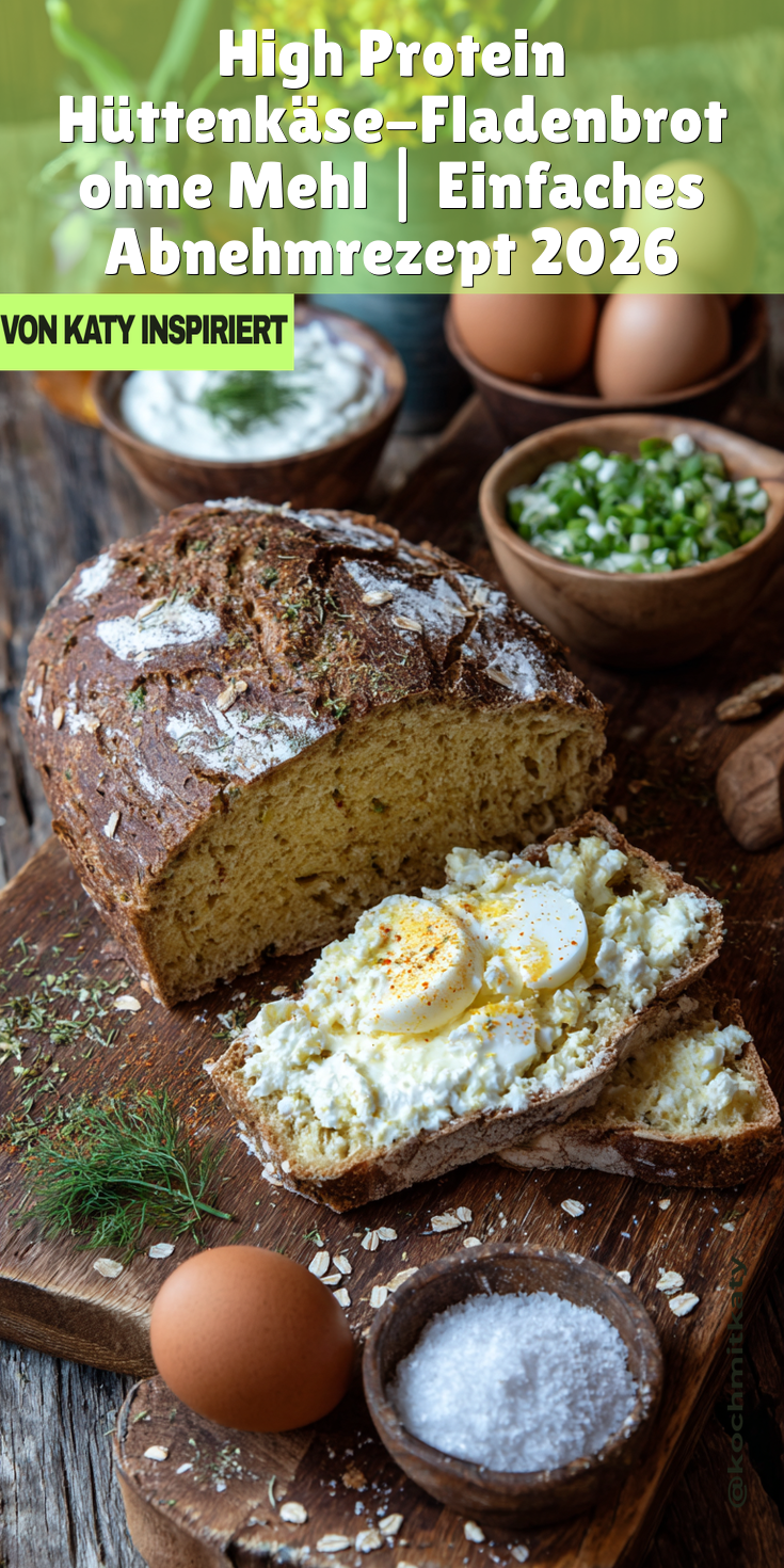 High Protein Hüttenkäse-Fladenbrot (Mehlfrei) | Abnehmen 2026