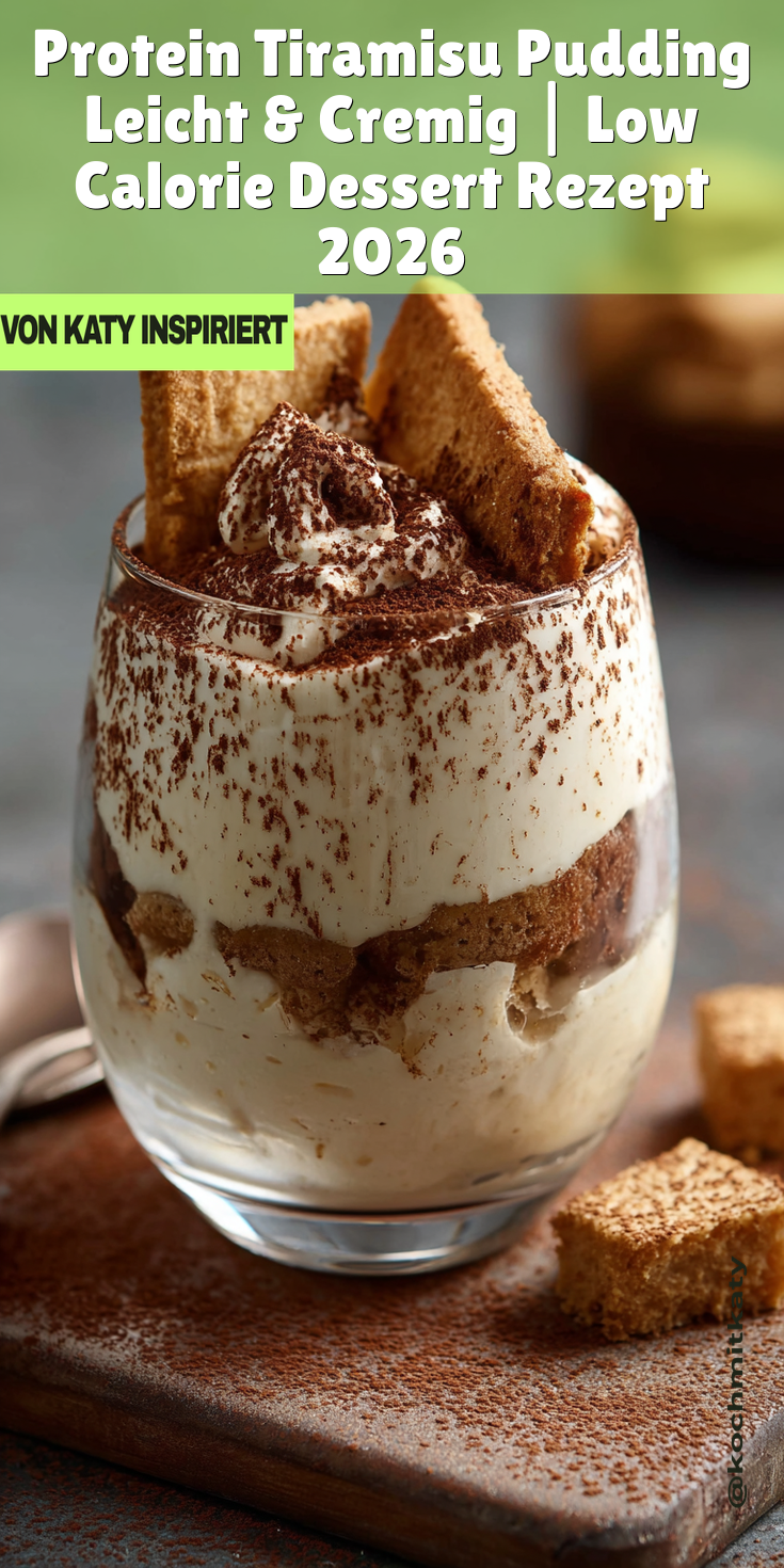 High Protein Tiramisu Pudding (Wenig Kalorien) | Dessert 2026