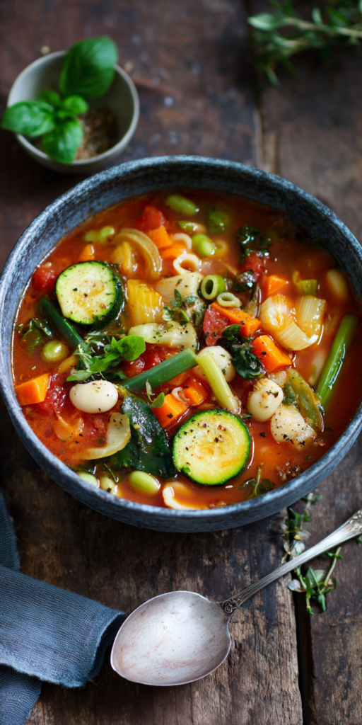 Italienische Minestrone mit viel Gemüse | Gesund & Leicht 2026