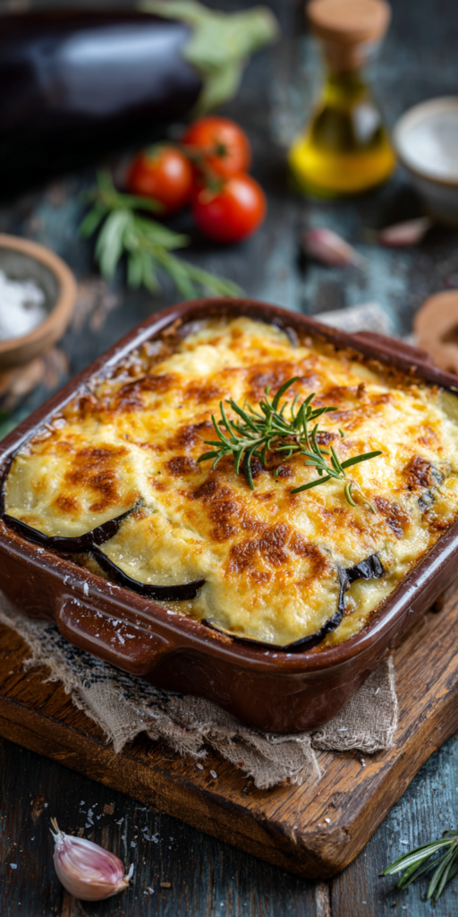 Kartoffel-Moussaka mit Auberginen | Griechisches Mittagessen 2026
