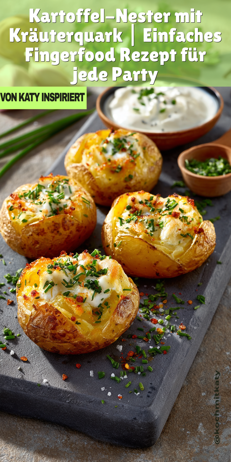 Kartoffel-Nester mit Kräuterquark | Fingerfood 2026