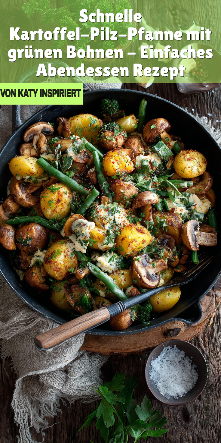 Kartoffel-Pilz-Pfanne mit grünen Bohnen | Madame Cuisine Art 2026