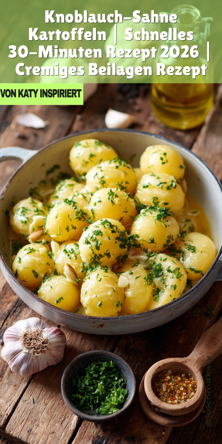 Kartoffeln in Knoblauch-Sahnesauce | 30 Minuten Rezept 2026
