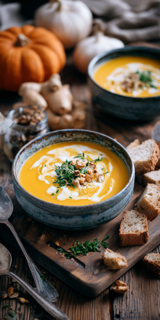 Klassische Kürbiscremesuppe mit Ingwer | Herbst Klassiker 2026