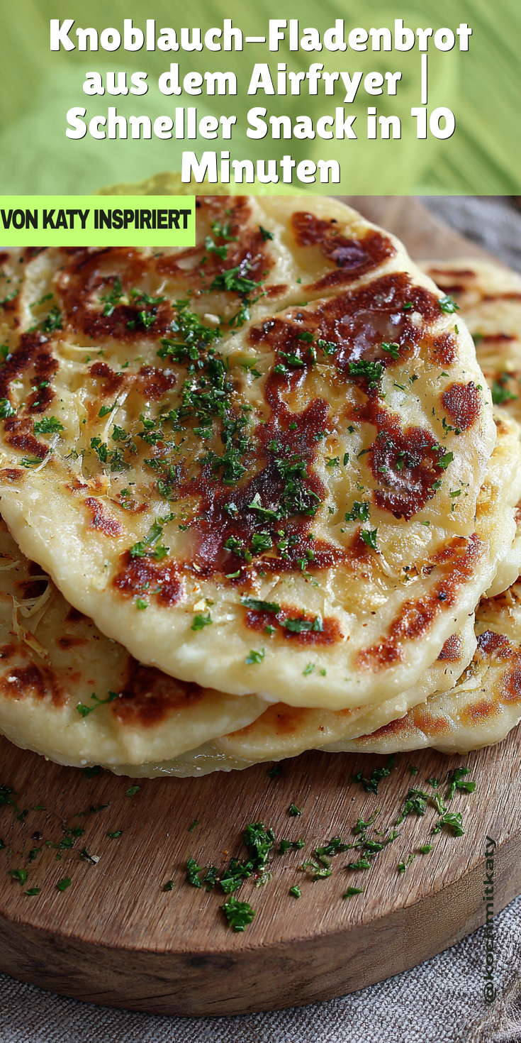 Knoblauch-Fladenbrot aus der Heißluftfritteuse (Airfryer) | Schnelle Snacks 2026