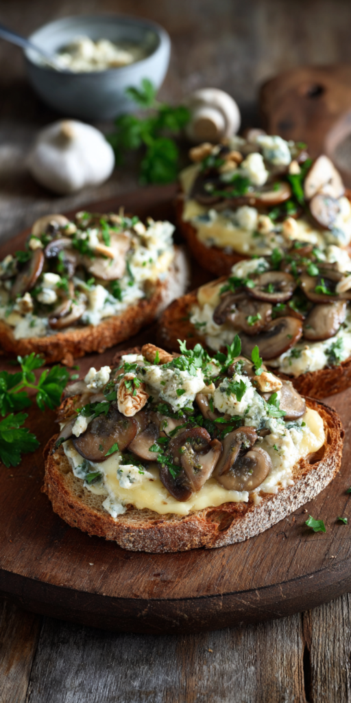 Knusprige Käse-Champignon-Toasts mit Knoblauch | Abendbrot 2026