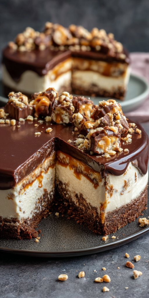 Mächtige Snickers-Torte mit Erdnuss & Karamell | 2026