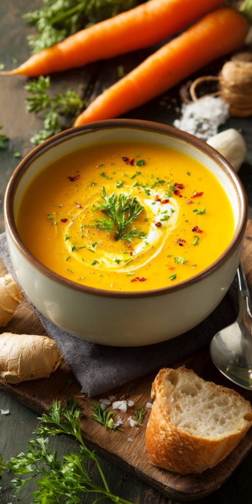 Möhren-Ingwer-Suppe mit Kokosmilch | Gesund & Vegan 2026