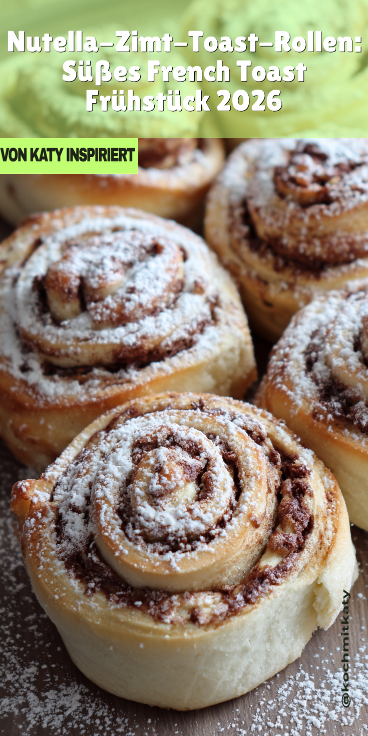 Nutella-Zimt-Toast-Rollen (French Toast Rolls) | Süßes Frühstück 2026