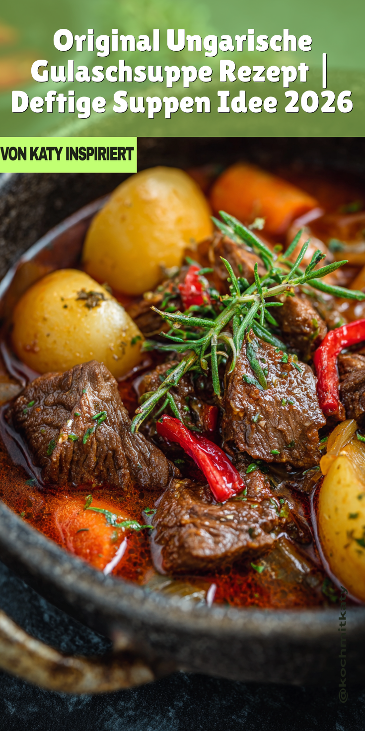 Original Ungarische Gulaschsuppe | Deftige Suppen 2026