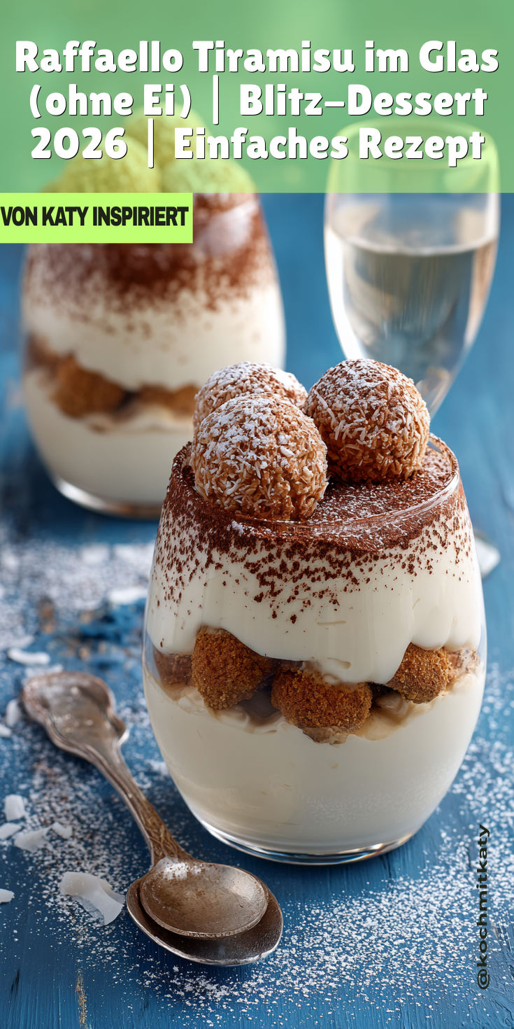 Raffaello Tiramisu im Glas (Ohne Ei) | Blitz-Dessert 2026