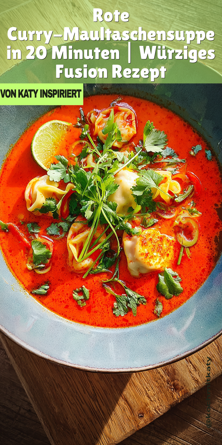 Rote Curry-Maultaschensuppe: Würzig & Schnell | Fusion Küche 2026