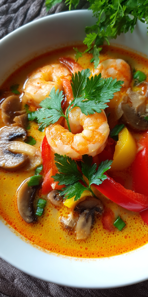 Scharfe Thai Kokos-Garnelensuppe | Low Carb Abendessen 2026